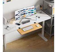 Supporto ergonomico da scrivania - Estensione pieghevole per tastiera con clip per lavorare comodamente e studiare - Migliora la produttività e la gestione dello spazio