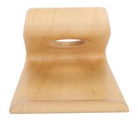 Supporto ergonomico in legno naturale per cellulari e tablet, supporto per telefono in legno con rivestimento impermeabile e cuscinetto antiscivolo