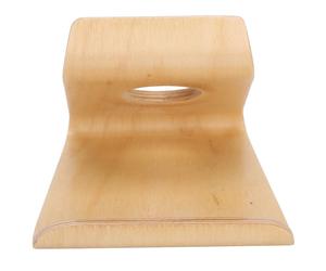 Supporto ergonomico in legno naturale per cellulari e tablet, supporto per telefono in legno con rivestimento impermeabile e cuscinetto antiscivolo