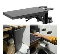 Supporto ergonomico per polso da scrivania e vassoio per tastiera, estensore per bracciolo pieghevole a 90°, per casa, ufficio, gomito, capacità di carico 11 kg, soluzione comoda e sollievo dal dolore