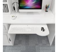 Supporto ergonomico per tastiera e mouse, regolabile, per casa, ufficio, bianco, 70 cm, massimizza lo spazio di lavoro e il comfort