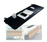 Supporto ergonomico per tastiera pieghevole a 90° - Estensione da scrivania con braccioli, completamente nero, 55 x 25 cm, altezza regolabile, design salvaspazio per un calcolo confortevole