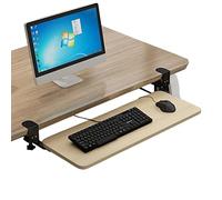 Supporto ergonomico per tastiera sotto la scrivania con supporto regolabile Design estraibile salvaspazio riduce l'affaticamento degli occhi migliora la postura, perfetto per casa, ufficio e gioco.