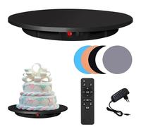 Supporto espositivo girevole motorizzato, piattaforma girevole elettrica con telecomando, piattaforma silenziosa a 360 gradi per fotografia e spettacoli video dal vivo, portata massima 150 kg (330 l