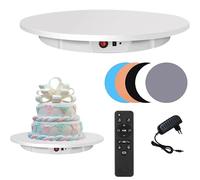 Supporto espositivo girevole motorizzato, piattaforma girevole elettrica con telecomando, piattaforma silenziosa a 360 gradi per fotografia e spettacoli video dal vivo, portata massima 150 kg (330 l