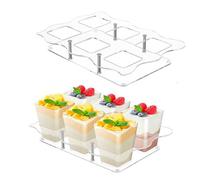 Supporto Espositivo Per Cupcake,Ripiani per Dolci Trasparenti per Feste - Porta Cupcake - per Tavolo Festa Compleanno Baby Shower Camera da Profumi Statuine