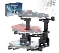 Supporto espositivo per il kit di costruzione Lego Speed Champions, supporto a 3 livelli per le auto Lego 76918 76923 76934 76919 76909 76914 76917 modello con display del conducente, regali da