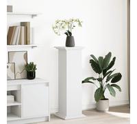 vidaXL Supporto Espositivo Portaoggetti Bianco 31x30x90 cm Truciolato, espositore a Colonna, vetrina, Mobile espositivo, piedistallo espositivo