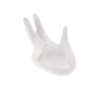 Supporto Espositore Elegante in Ceramica Bianca Ocarina a Mano | Strumento o Flauto, Accessorio da Collezione, Uso su Credenza nella Stanza Musicale