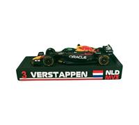 Supporto espositore Formula 1 1:43 per auto in miniatura - Supporto F1 personalizzato - compatibile Bburago, Minichamps, Solido - Decorazione Motorsport 3D (Verstappen)