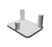 Supporto Espositore Minerali Gemme Rocce Cristalli Meteoriti Stampato 3D