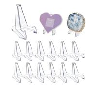 Supporto Espositore Monete Cavalletto Acrilico - 15 Pezzi Cavalletti in Plastica Trasparente da Tavolo - Espositori da Esposizione per Carte Pokemon | Medaglie | Minerali | Cellulare - 5,1 x 6,9 cm