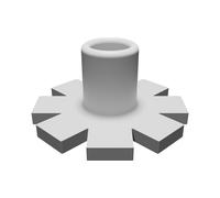 Supporto Espositore per Bowl Vetro Accessori Pipa Design Base Asterisco RHCP