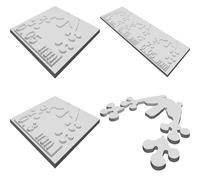 Supporto Espositore per Rane Stampate 3D Porta Figurine Multi-Slot 5 Posti
