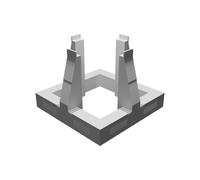 Supporto Espositore Rampa Lancio per Modello Razzo LEGO Saturn V 21309