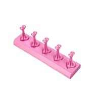 Supporto Espositore Unghie 1 set pratica for la punta falsa del portachiodi | Premere il supporto for l'allenamento sul display con base in plastica(Pink)