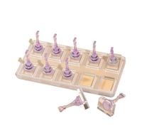 Supporto Espositore Unghie Supporto for chiodi non magnetici a 10 griglie | Premere sul display delle unghie Supporto for punte false for la pratica del rack(Color 05)