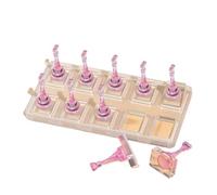 Supporto Espositore Unghie Supporto for chiodi non magnetici a 10 griglie | Premere sul display delle unghie Supporto for punte false for la pratica del rack(Color 01)