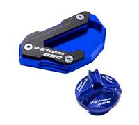 Supporto Estensione Piede Parti Del Motociclo Staffa Laterale Pad Di Espansione E Tappo Olio Per DL650 Per V-Strom 650 XT 650XT Per Vstrom650 Per Vstrom