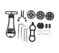 Supporto esteso per computer da ciclismo, staffa per manubrio anteriore per bici da strada e mountain bike, compatibile con Wahoo Edge Stages Dash Karoo, include base per luce e pe