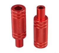 Supporto Faretti LED per moto per parafango Alluminio Nero Supporto(Red) | Alluminio CNC, regolazione angolo, per m6 M8, nero , notte pioggia