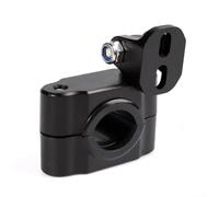 Supporto Faretti LED Robusto per Manubrio per per moto e Bullbar - Kit Morsetto Regolabile Foratura in Alluminio Nero