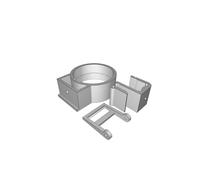 Supporto Fast-Clamp Microscopio per k8200 3Drag Bresser Digitale Staffa Kit