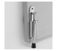 Supporto fermaporta in gomma in lega di zinco, azionato a pedale, multicolore, dimensioni multiple(Brushed Nickel,147x28mm)