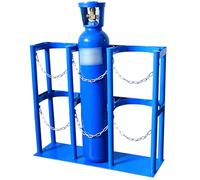 Supporto Fisso Per Bombole Di Azoto Da 8/9/10 Litri, Bombole Di Co2 E O2, Staffa Per Bombole Montabile A Pavimento/Parete Con Set Di Viti, Contenitore Per Bombole Di Ossi,65x22x60cm/25.6x8.7x23.6in