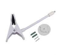 Supporto flessibile a morsetto per TP-Link C200 C210 C220 C201 C202 C211 C212 C222 C230, robusta struttura in metallo, non richiede trapano, supporto sicuro, colore bianco (18 cm bianco)