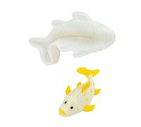 Supporto flessibile in silicone per decorazioni a forma di carpa, accessorio per Natale e occasioni festive, in silicone flessibile