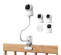 Supporto flessibile per fotocamera compatibile con Eufy Security Indoor Cam E30/E220/C220/C210, adatto per la maggior parte delle fotocamere da 1/4", può essere montato su culle o colonne nella