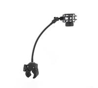 Supporto flessibile per microfono a collo d'oca con attacco a morsetto affidabile e adattatore compatibile con più microfoni per applicazioni in streaming, registrazione o audio live (C)