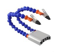 Supporto flessibile per saldatore a terza mano con strumento di saldatura PCB e base in lega di alluminio per riparazione elettronica (B)