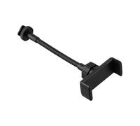 Supporto flessibile per smartphone con collo di cigno per treppiede, regolabile, in alluminio, per live stream e video, 8,5 cm di larghezza, nero (C)