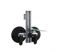 Supporto flessibile regolabile con ventosa robusta, filettatura da 1/4 di pollice e adattatore da 5/8 pollici per installazione a parete e piastrelle (C)