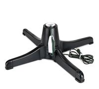 Supporto for albero di Natale rotante a 360 gradi | Supporto for albero girevole for albero da 2,4 m, con lampada, capacità di 80 libbre, for decorazioni natalizie artificiali