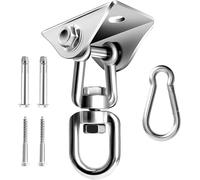Supporto for altalena da soffitto for sedia amaca resistente, girevole a 360°, ganci ultra, set di ferramenta for altalena in legno e cemento, piastra di fissaggio girevole for sedia, sacco di sabbia,