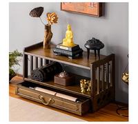 Supporto For Altare Di Preghiera In Bambù, Tavolo For Altare Di Buddha Con Spazio For Piccoli Appartamenti E Viaggi, For Posizionare Candele, Bruciatori Di Incenso, Offerte(52cm/20.5in)