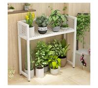 Supporto For Aria Condizionata Esterna, Schermo For La Privacy Del Condizionatore D'aria Carbonizzato, Pianta, Fiore For Unità Di Condizionamento D'aria Esterna, For Unità Esterna(White,100x35x110cm)