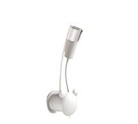 Supporto for asciugatrice, non necessita di essere tenuto, regolabile, da appendere alla parete, con fori for il fissaggio, supporto universale for condotti dell'aria.(White-B)