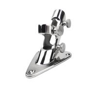 Supporto for asta portabandiera in acciaio inox 316, base for yacht, hardware for antenna in FRP, lucidatura a specchio/smerigliatura con vibrazioni(Vibration grinding)