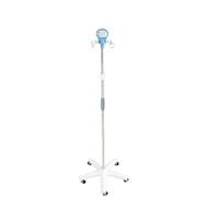 Supporto for asta portaflebo mobile - Acciaio inossidabile resistente | Supporto for sacca IV regolabile a 4 poli con altezza 1,1-2 m e 5 ruote asta telescopica