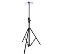 Supporto for aste portaflebo da pavimento con 4 supporti for sacche portaflebo Supporto for treppiede stabilizzatore telescopico portatile Tubo in acciaio inossidabile asta per flebo