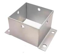 Supporto for base di recinzione in legno, for palo in acciaio inossidabile 304, staffe for for ringhiere ponti in, supporto a terra(70x70x80mm)