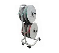 Supporto for bobine di filo, carrello portacavi multiasse con ruote, organizer portatile for bobine, for cantieri edili e installazioni domestiche multifilo(Can hold 4)