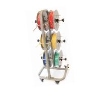 Supporto for bobine di filo, carrello portacavi multiasse con ruote, organizer portatile for bobine, for cantieri edili e installazioni domestiche multifilo(Can hold 6)