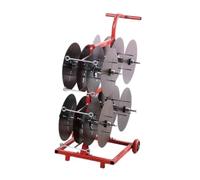 Supporto For Bobine Di Filo Con Ruota, Carrello Porta Bobine Di Filo Elettrico In Ferro, Distributore Di Cavi A 4/6/8 Bobine, For Uso Elettrico Industriale(8 reel)