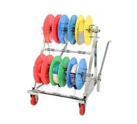 Supporto For Bobine Di Filo Da 4/5/6 Barre, Carrello For Carichi Pesanti Con Ruote, Contenitore For Cavi E Organizer For Dispenser(6 Rods Wire)