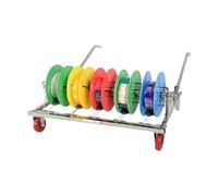 Supporto For Bobine Di Filo Da 4/5/6 Barre, Carrello For Carichi Pesanti Con Ruote, Contenitore For Cavi E Organizer For Dispenser(5 Rods Wire)